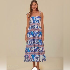 NWT Farm Rio midi dress XS